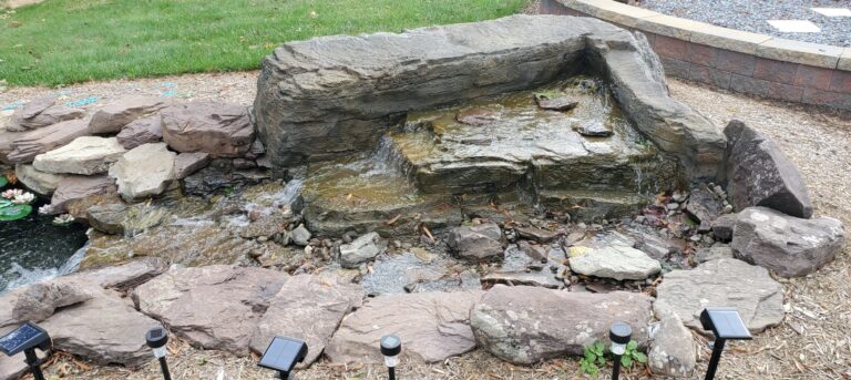 man-made rock casting Boulder fountain