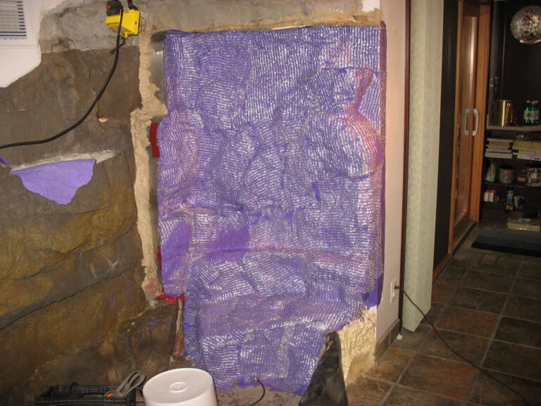 mold making of inside waterfall 2